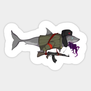 Soviet Shark Sticker